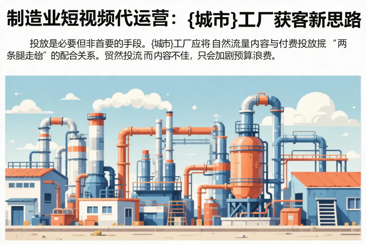 制造业短视频代运营:仙桃工厂获客新思路