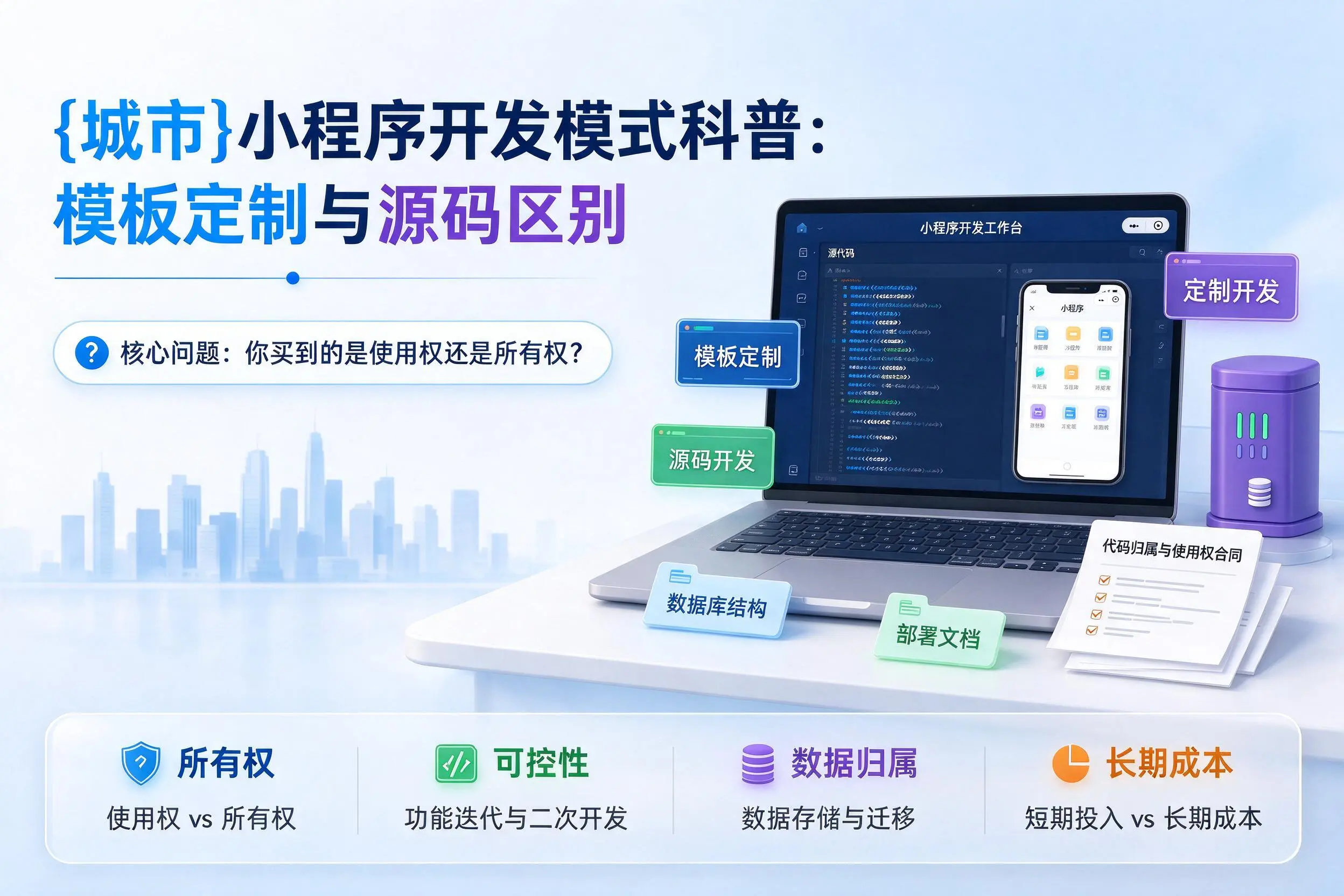 仙桃小程序开发模式科普：模板定制与源码区别