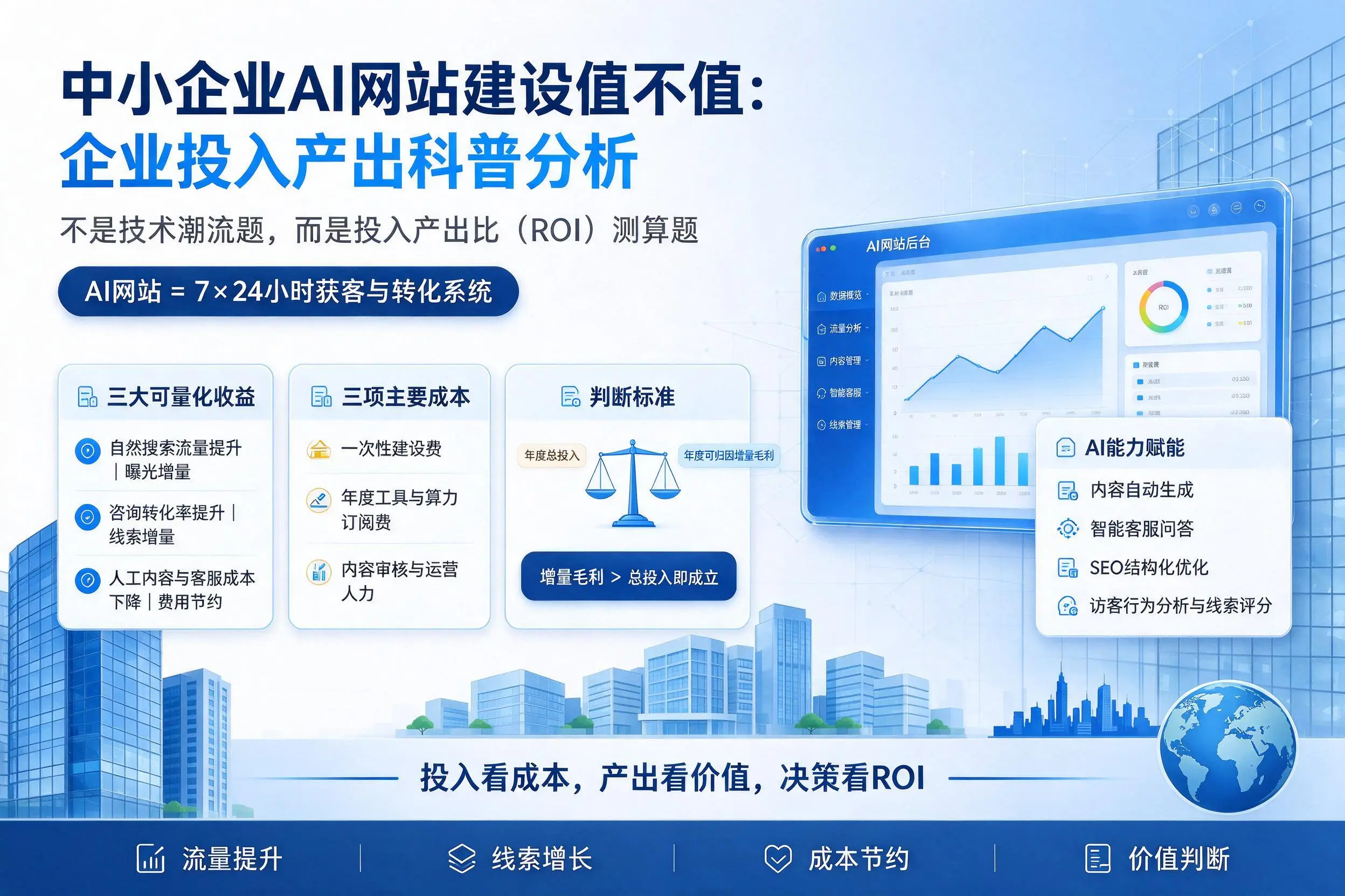 中小企业AI网站建设值不值：仙桃企业投入产出科普分析