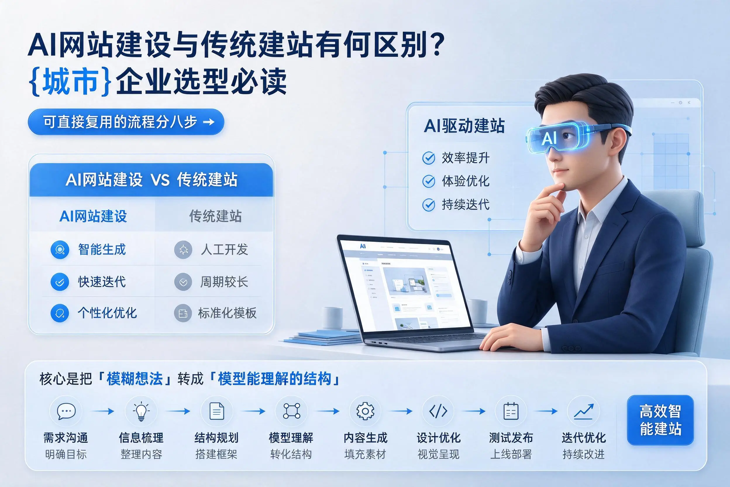 AI网站建设与传统建站有何区别？仙桃企业选型必读