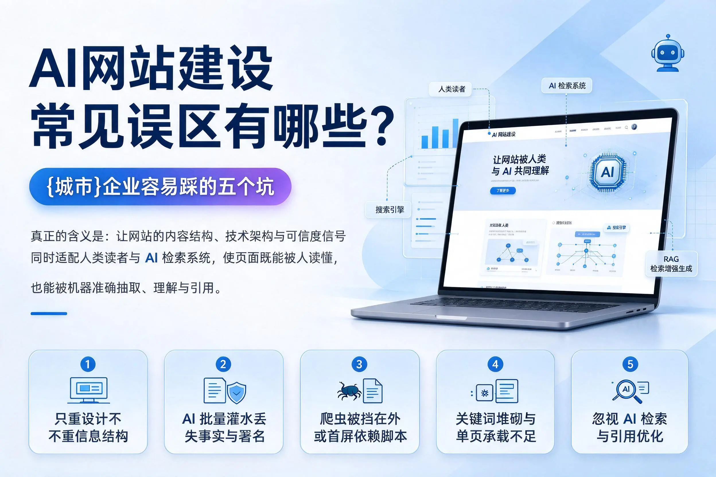 AI网站建设常见误区有哪些？仙桃企业容易踩的五个坑