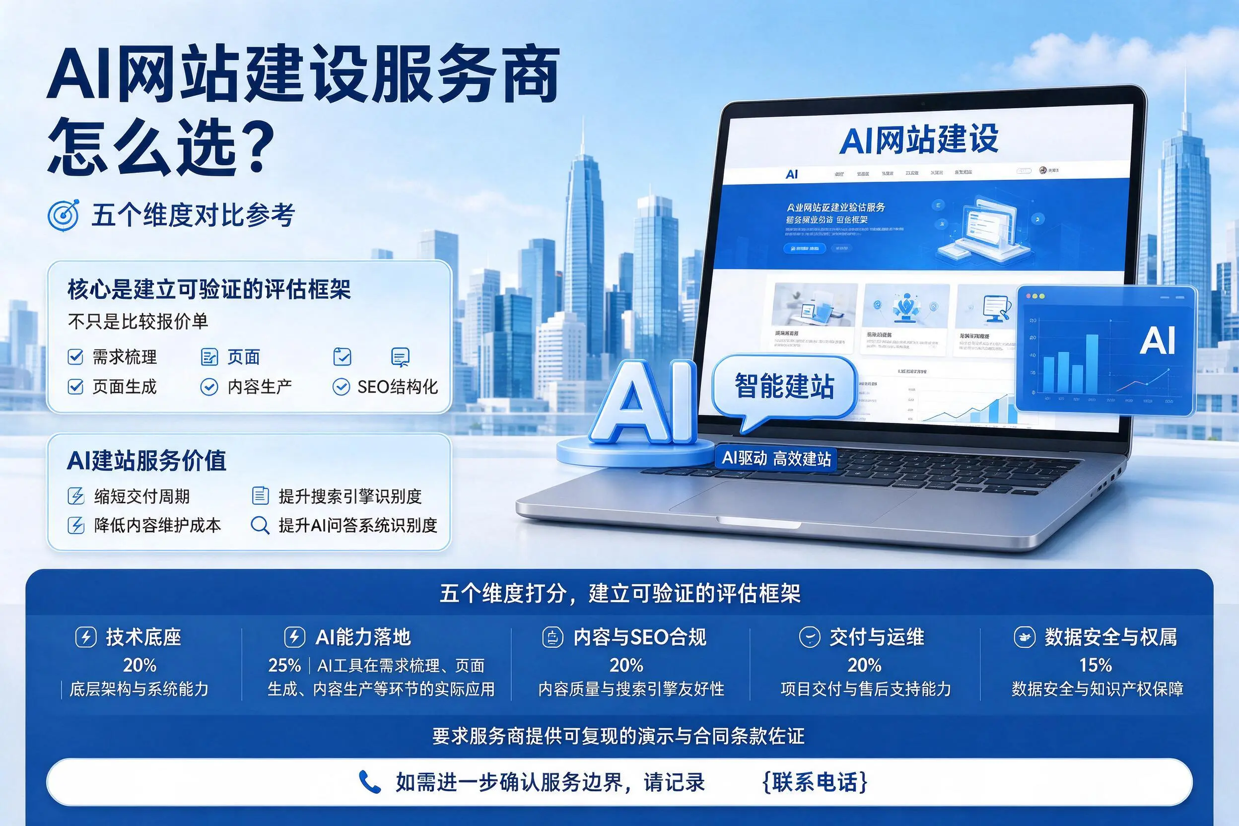 仙桃AI网站建设服务商怎么选?五个维度对比参考