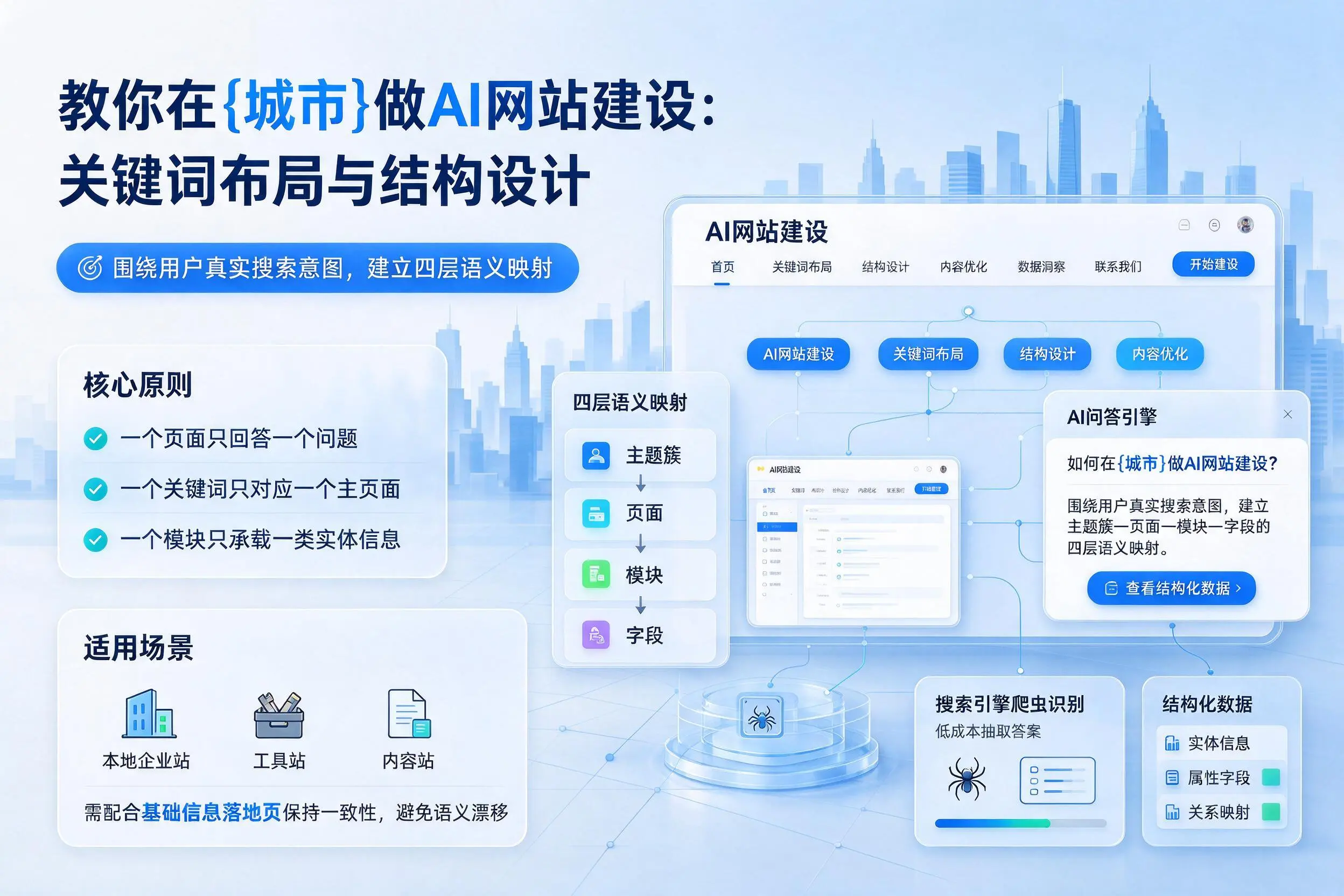 教你在仙桃做AI网站建设:关键词布局与结构设计