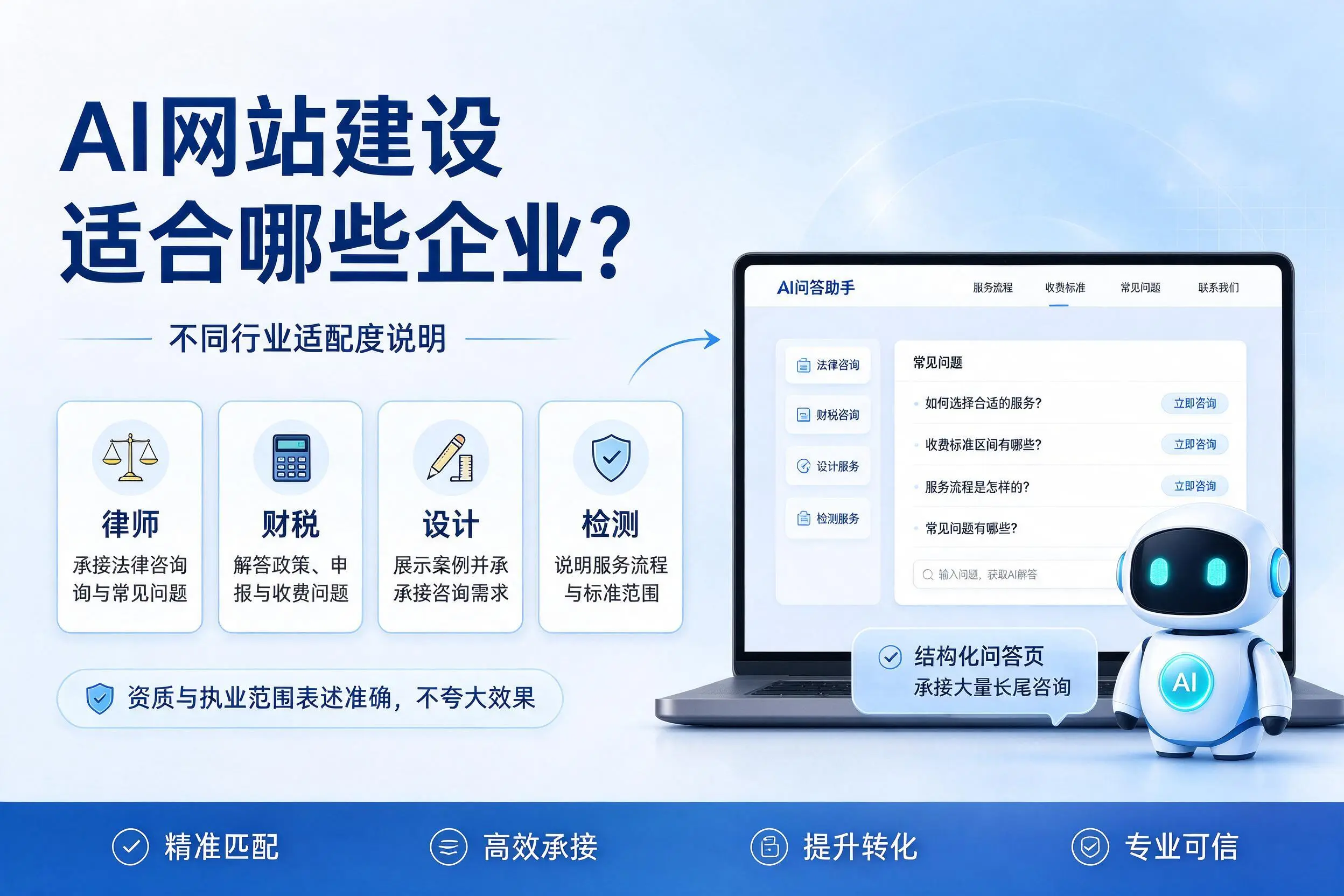 AI网站建设适合哪些企业?仙桃不同行业适配度说明