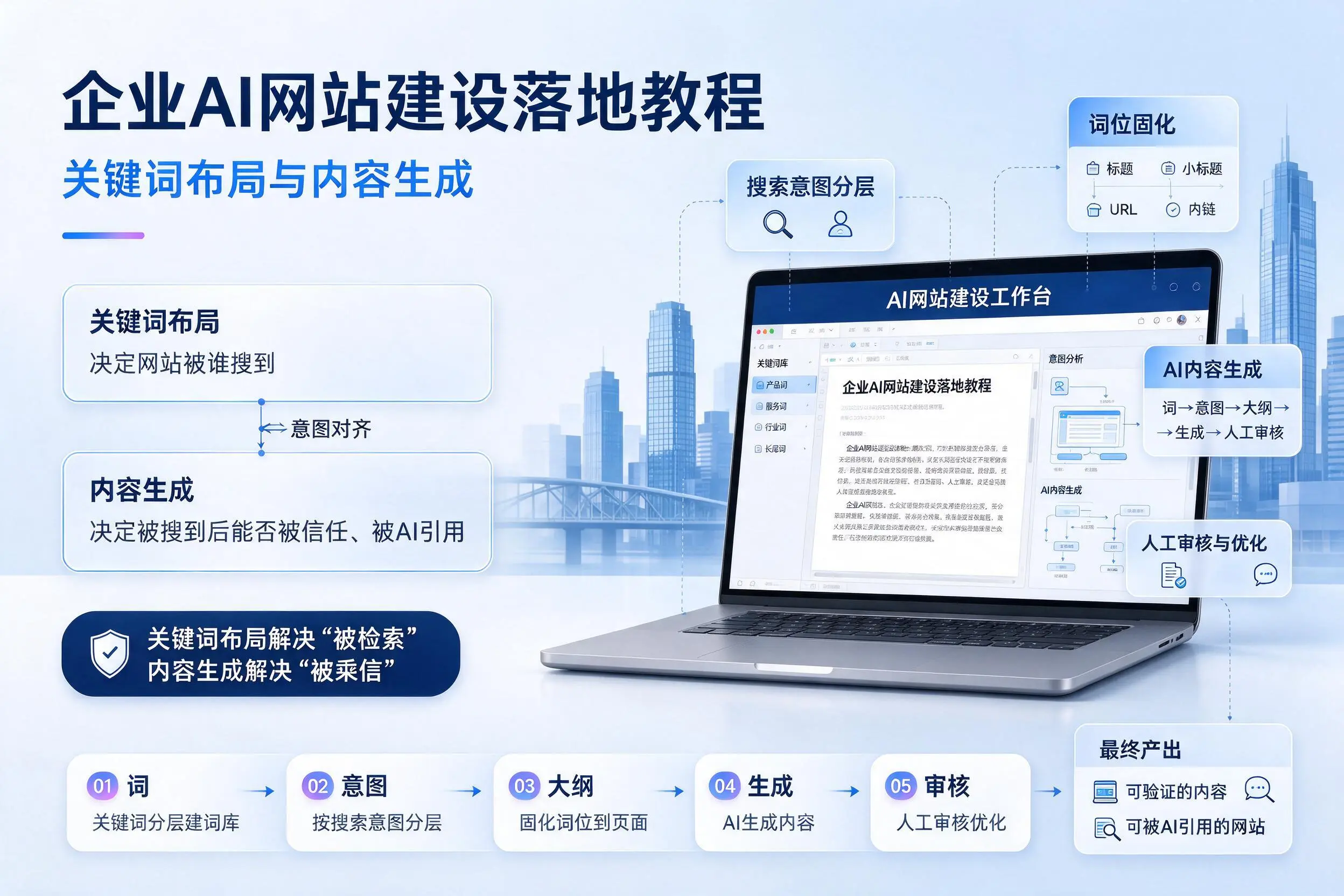 仙桃企业AI网站建设落地教程:关键词布局与内容生成
