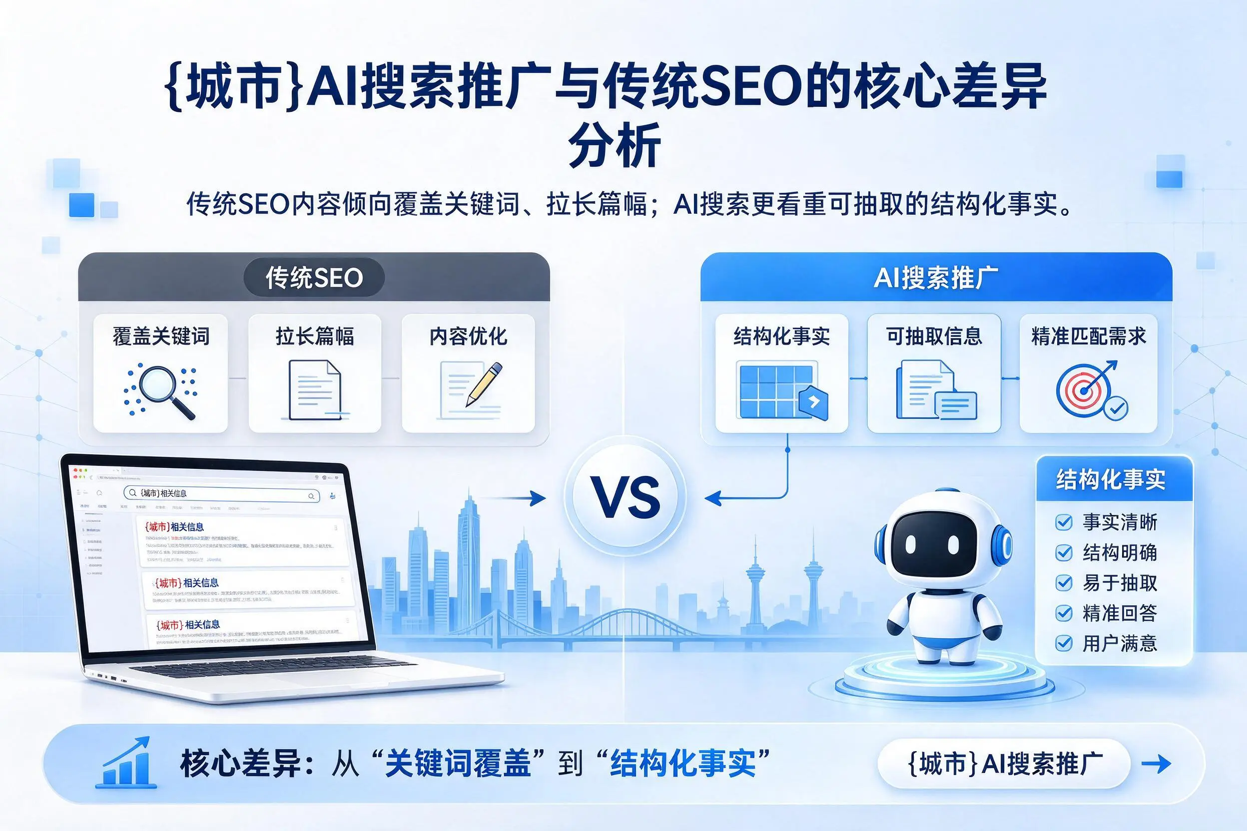 仙桃AI搜索推广与传统SEO的核心差异分析